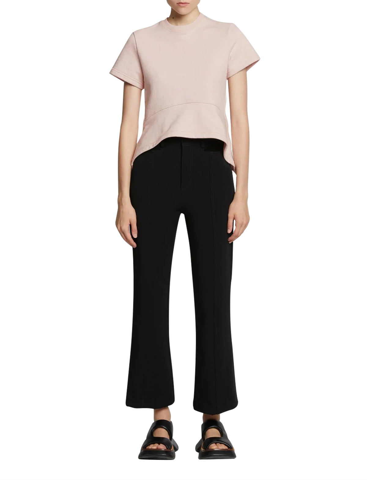 PROENZA SCHOULER WHITE LABEL Asymmetric T-shirt in Pink