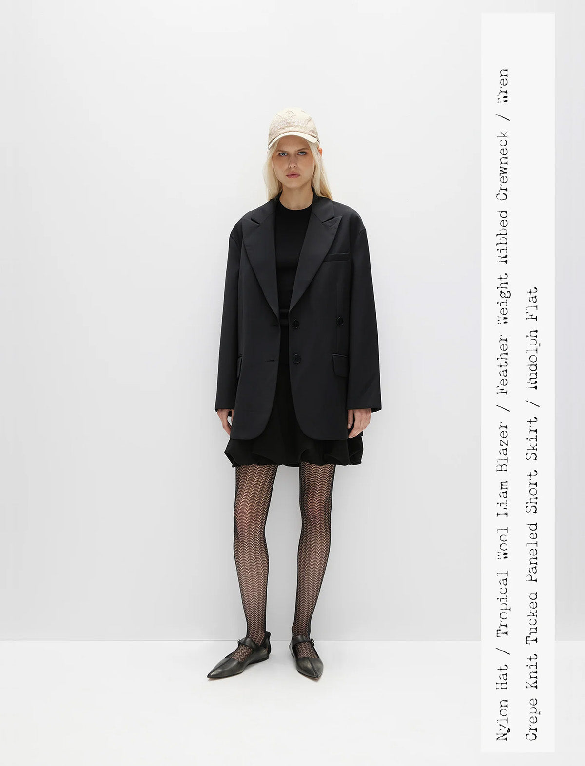 TIBI Wren Crepe Knit Short Tucked Skirt in Black