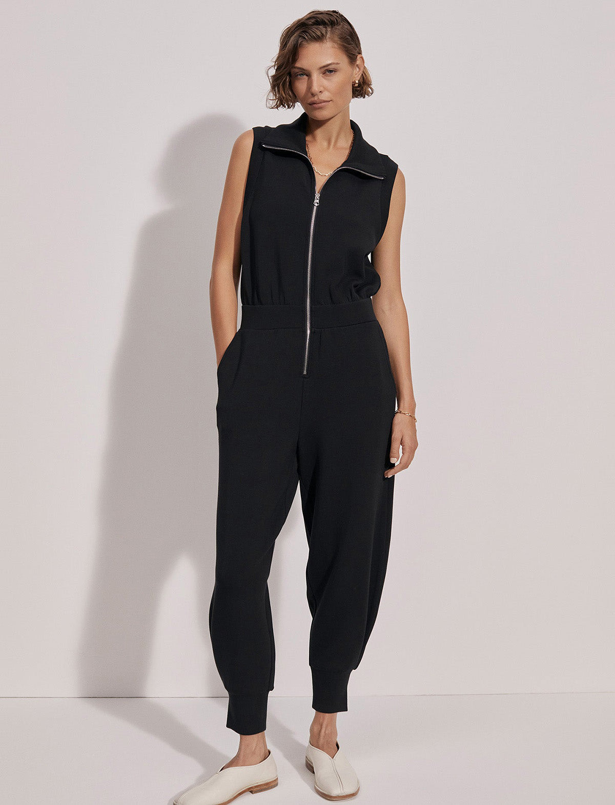 VARLEY DoubleSoft™️ Madelyn Jumpsuit in Black