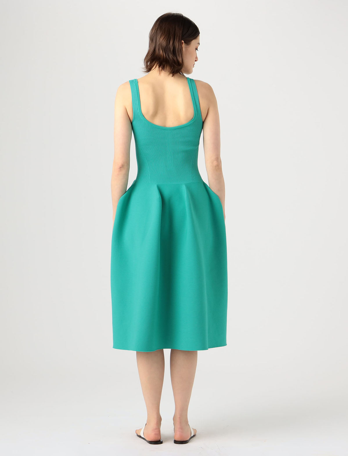 CFCL Pottery Hs Dress 1 in Emerald