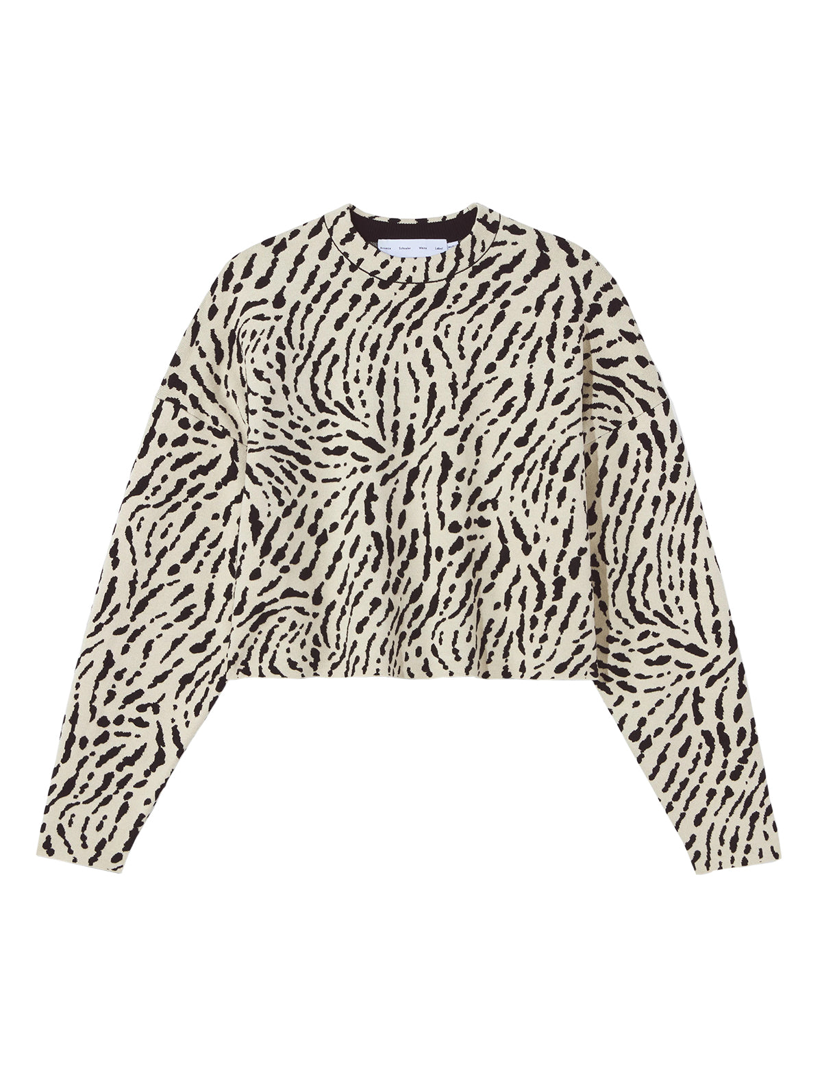 PROENZA SCHOULER WHITE LABEL Silk-Blend Jacquard Sweater In Animal Print