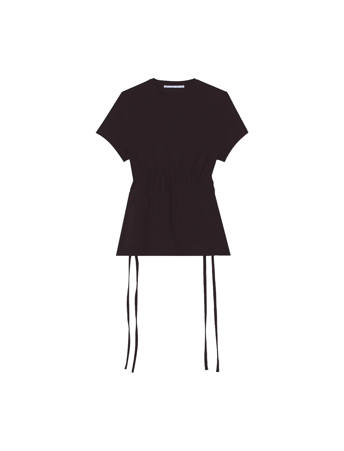 PROENZA SCHOULER WHITE LABEL Ruched Side Tie T-Shirt in Black