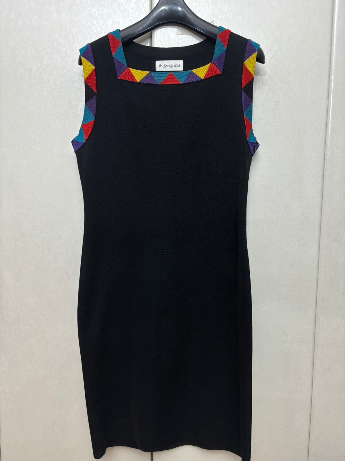 YVES SAINT LAURENT Dress with Flower Embroidered Jacket