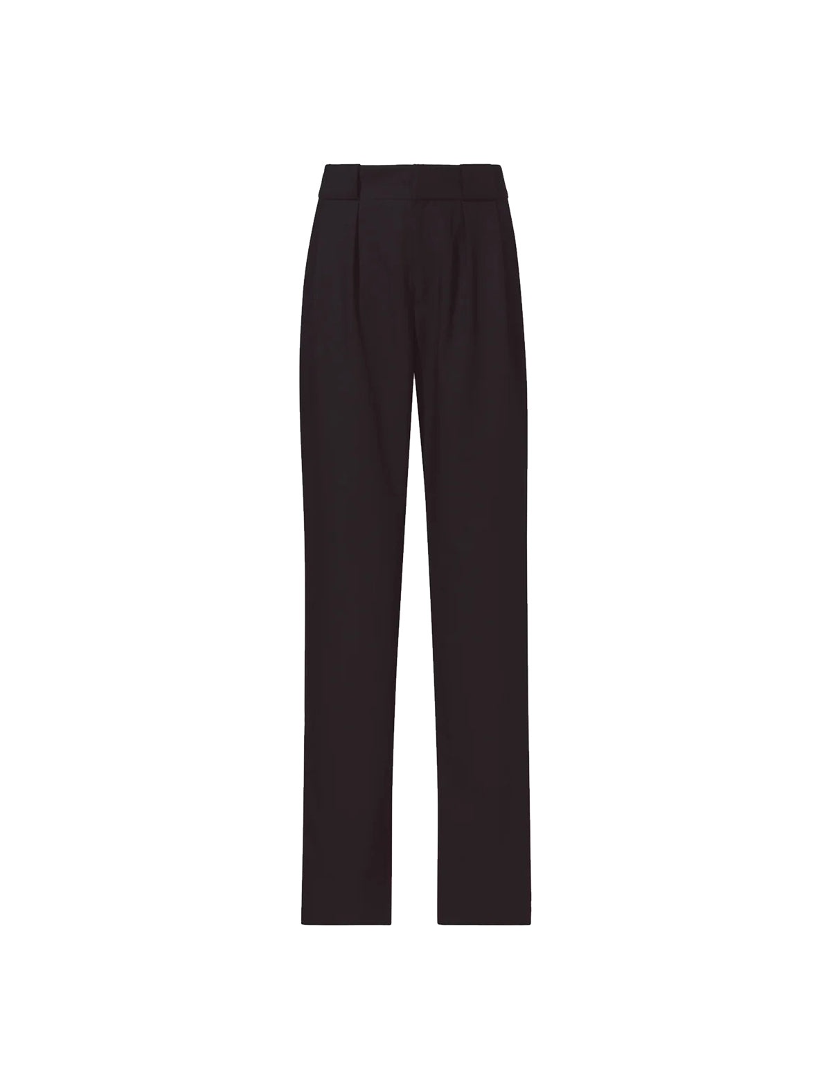 PROENZA SCHOULER WHITE LABEL Drapey Suiting Trouser in Black