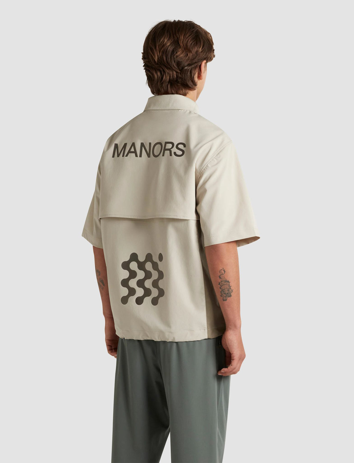 MANORS GOLF Shooter Shirt in Sand