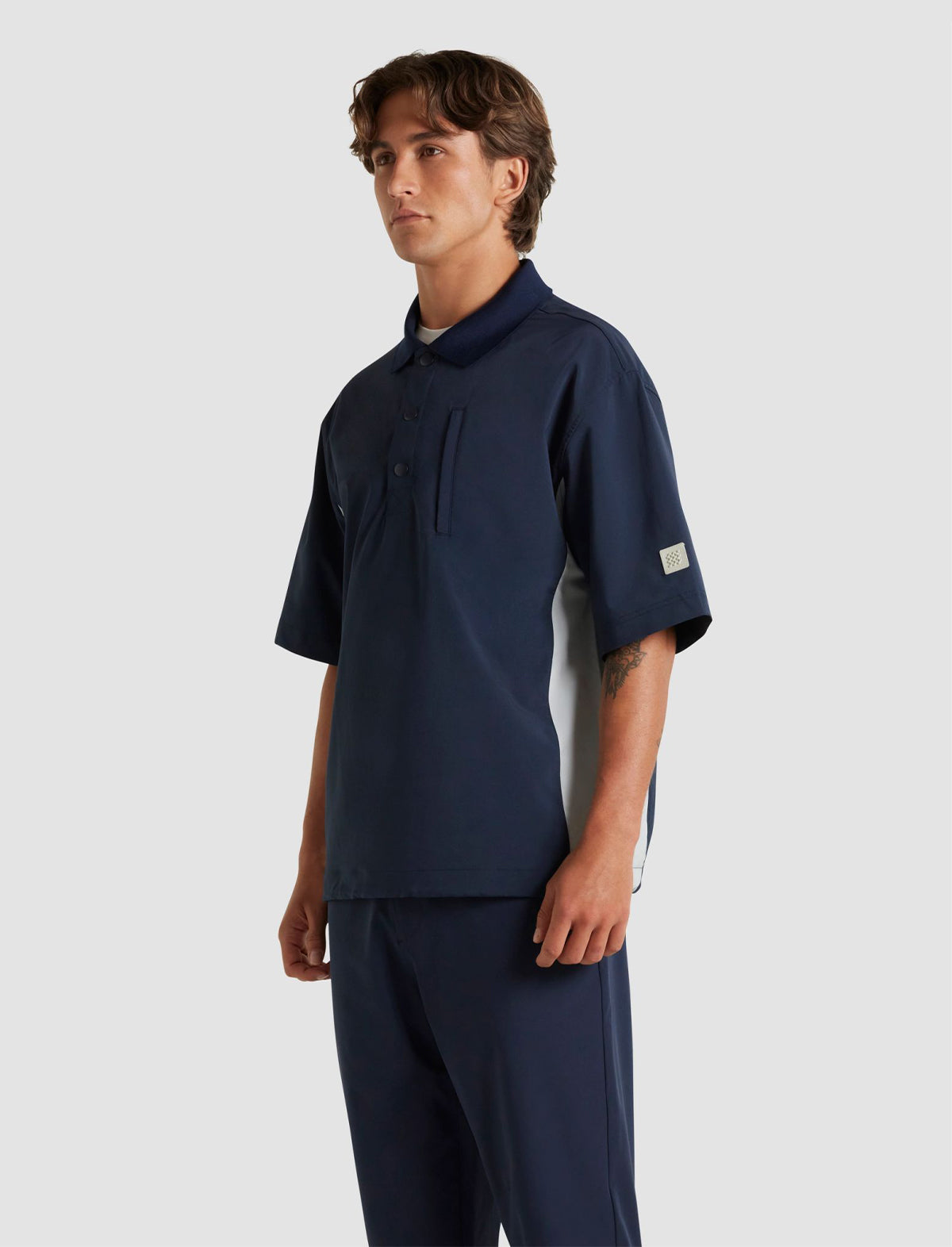 MANORS GOLF Shooter Shirt in Navy