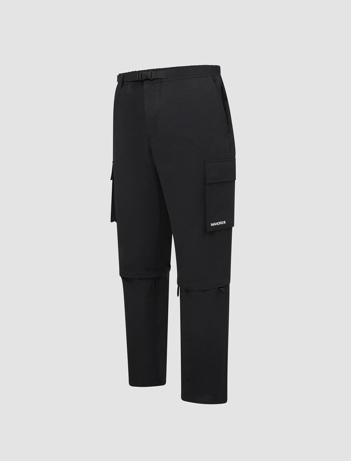 MANORS GOLF Zip Off Tech-Plus Four Pants in Black