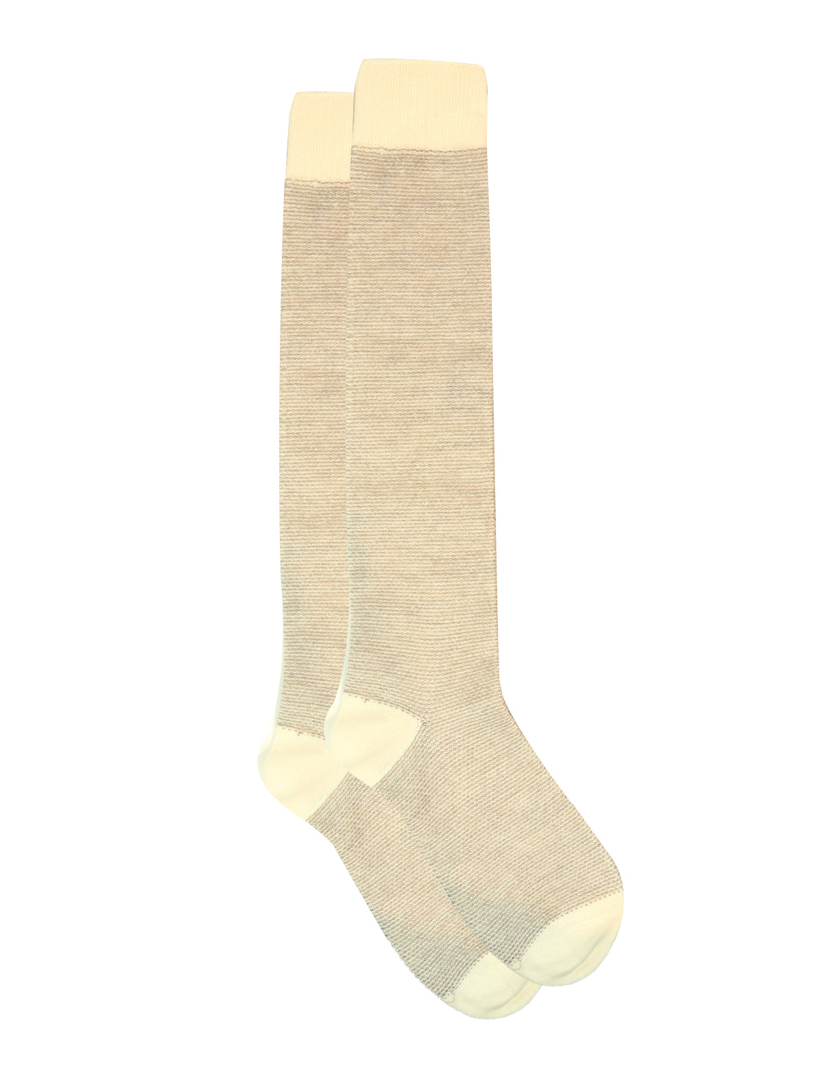 Gallo Long Socks in Cream w/ Studs