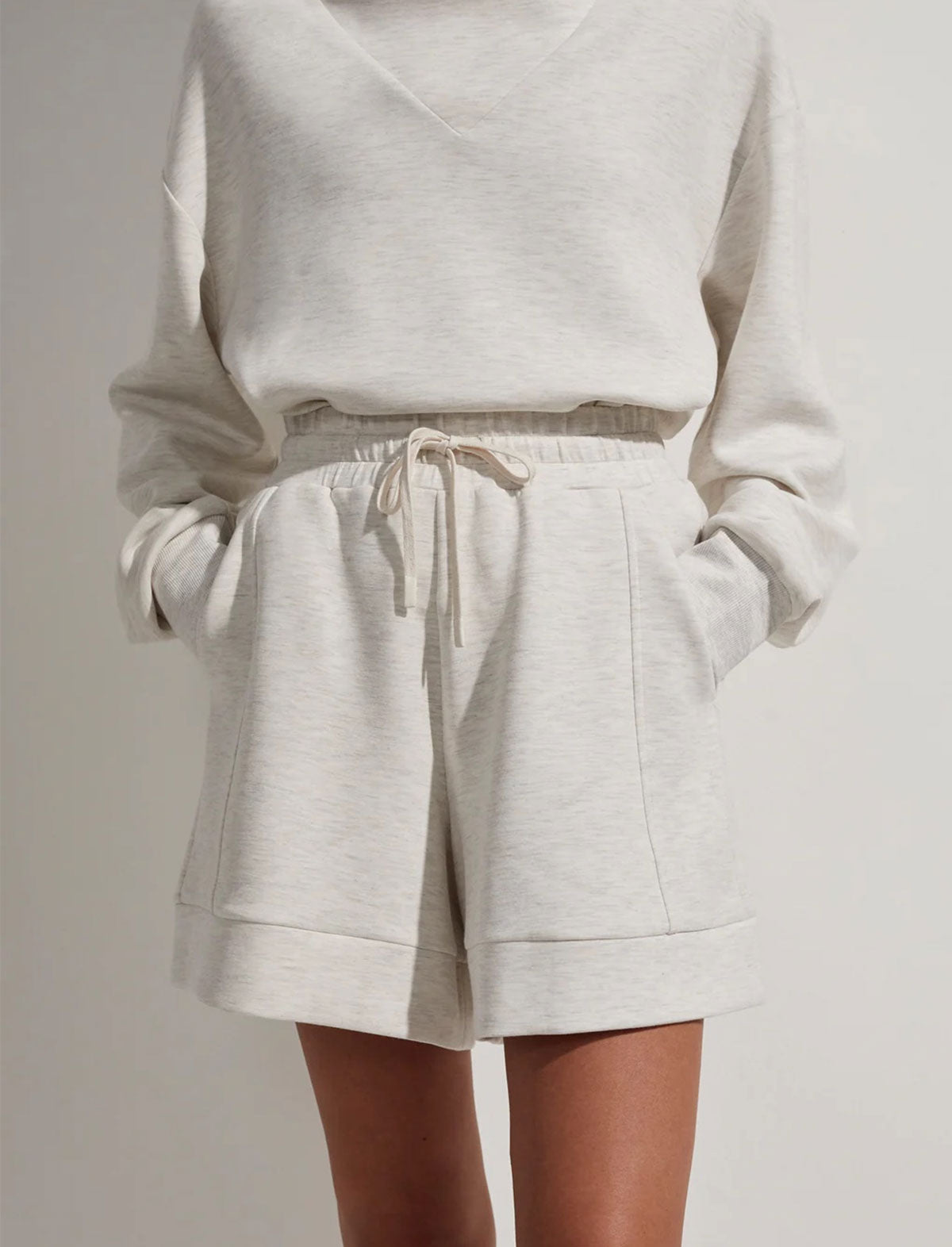 VARLEY DoubleSoft™️ Alder Short In Ivory Marl