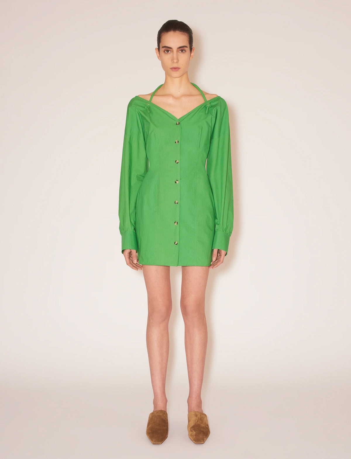 NANUSHKA Alyssa Dress in Green