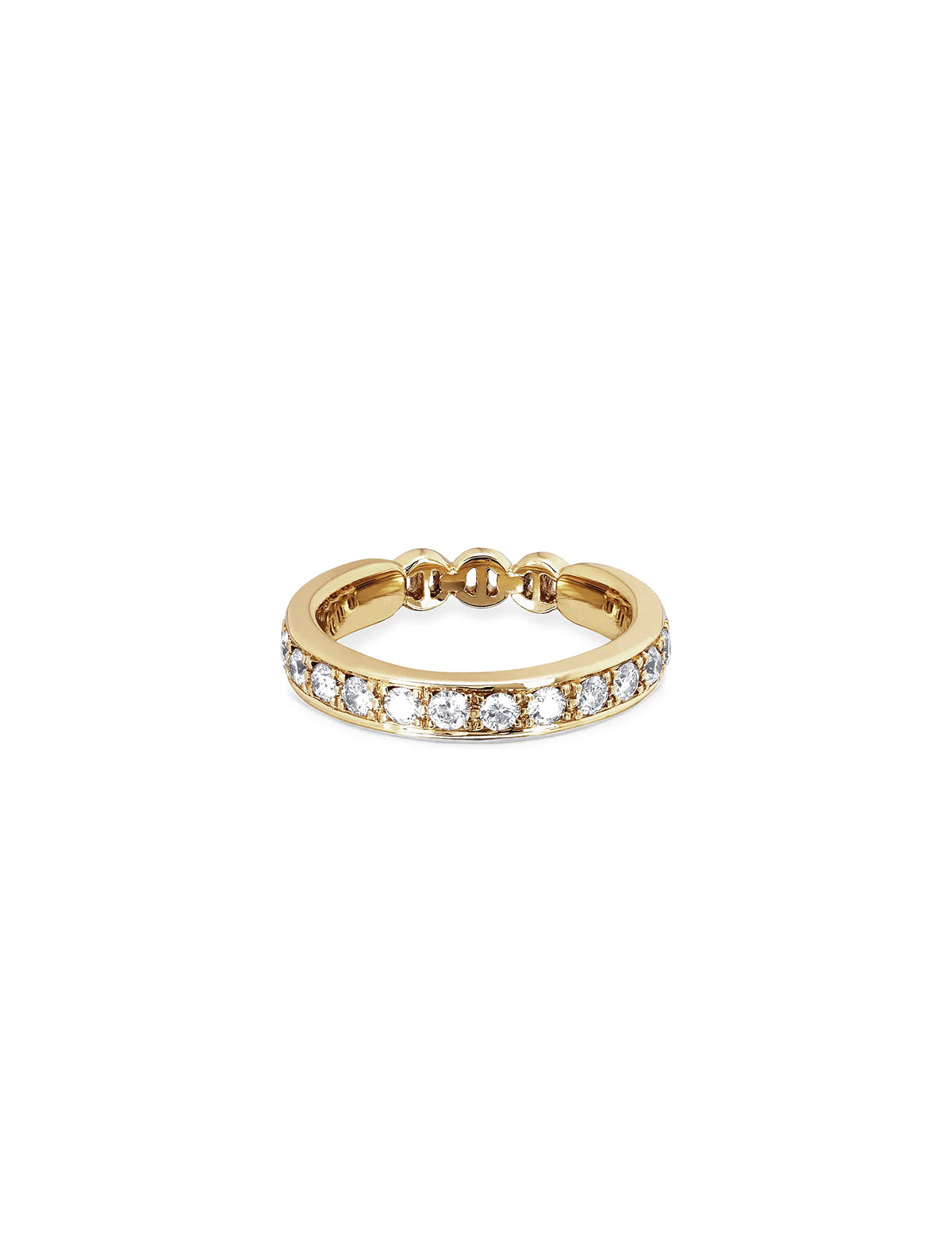 HOORSENBUHS Americana with Diamonds Ring 18k Yellow Gold