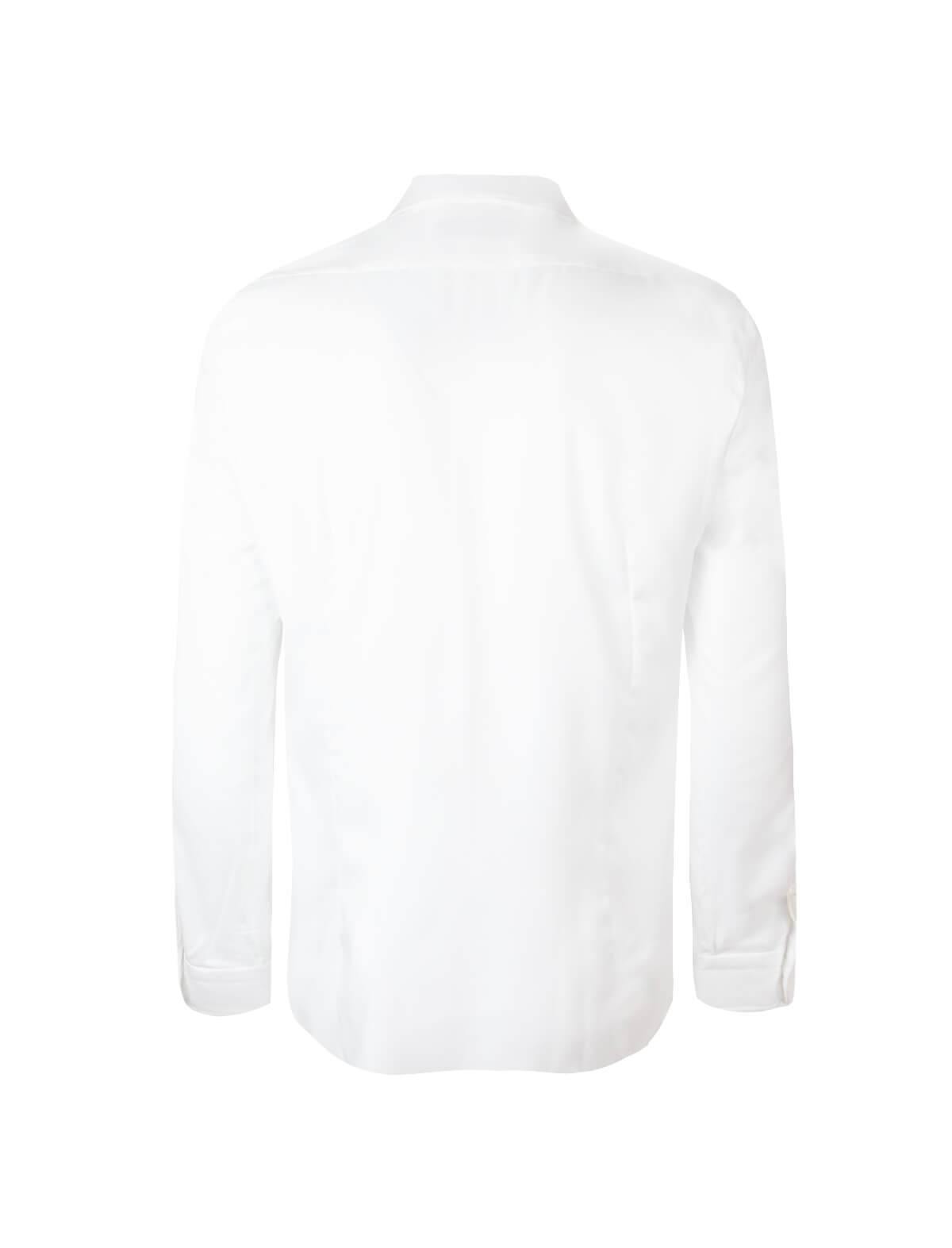 BARBA Journey Wrinkle-Resistant Textured Shirt in White | CLOSET Singapore