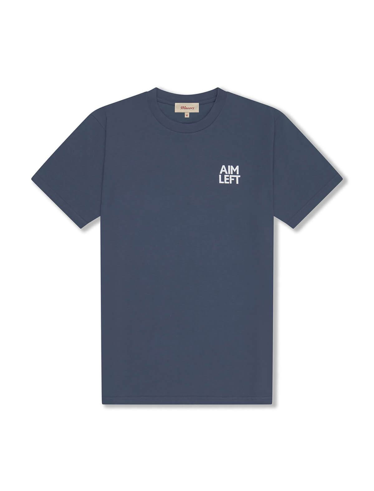 MANORS GOLF Big Slice T-Shirt in Petrol Blue