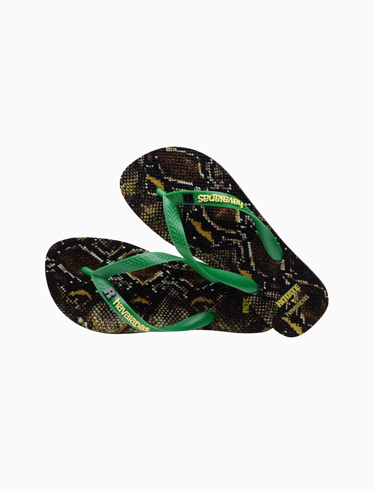 ROTATE X HAVAIANAS Flip Flops in Black Snake