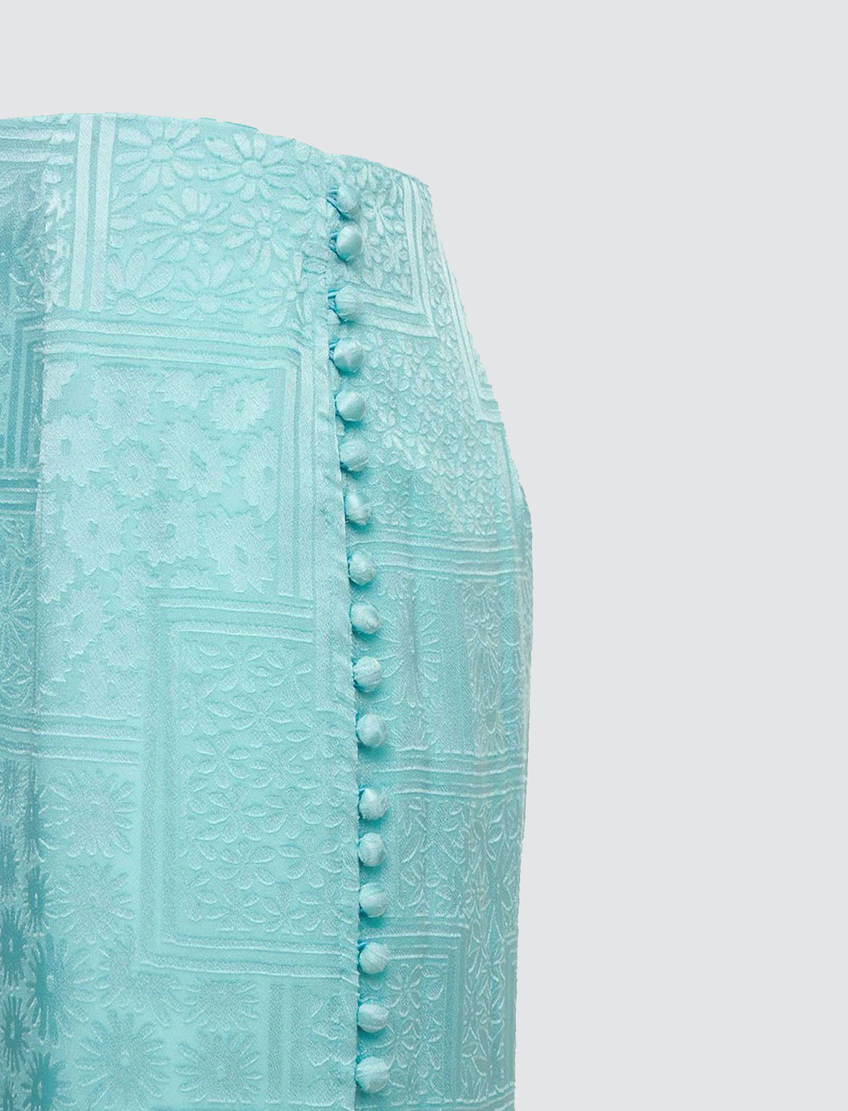 ROTATE Birger Christensen Caitlin Skirt in Aqua Blue
