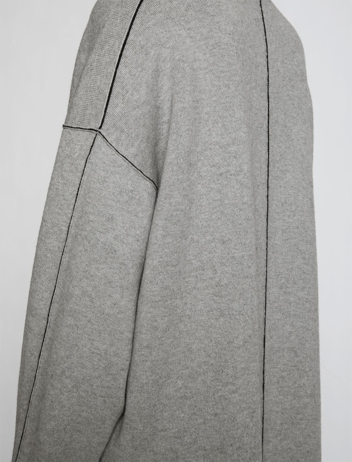 Proenza Schouler White Label Cashmere Blend Turtleneck Dress in Grey