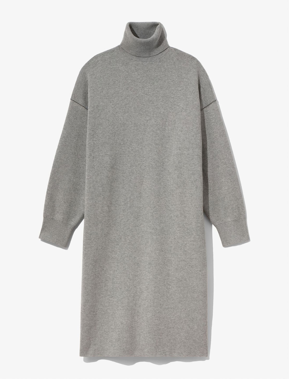 Proenza Schouler White Label Cashmere Blend Turtleneck Dress in Grey