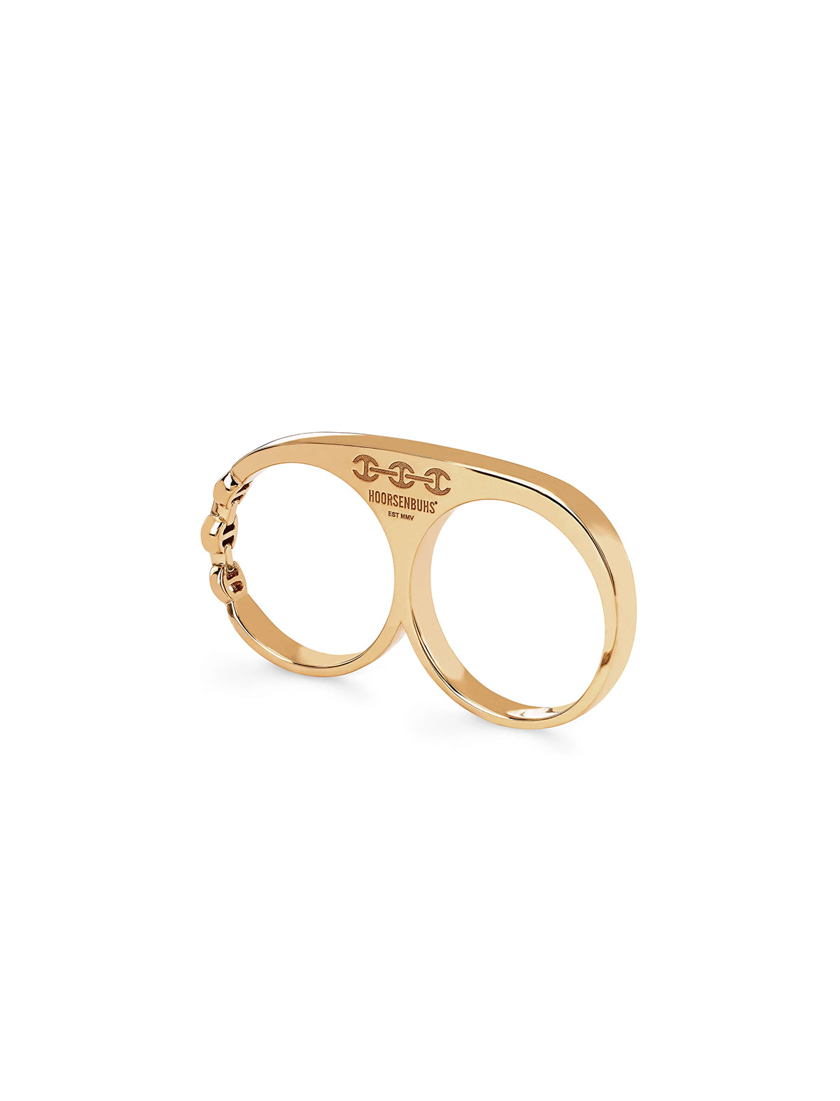 HOORSENBUHS Double Knuckle Ring 18k Yellow Gold