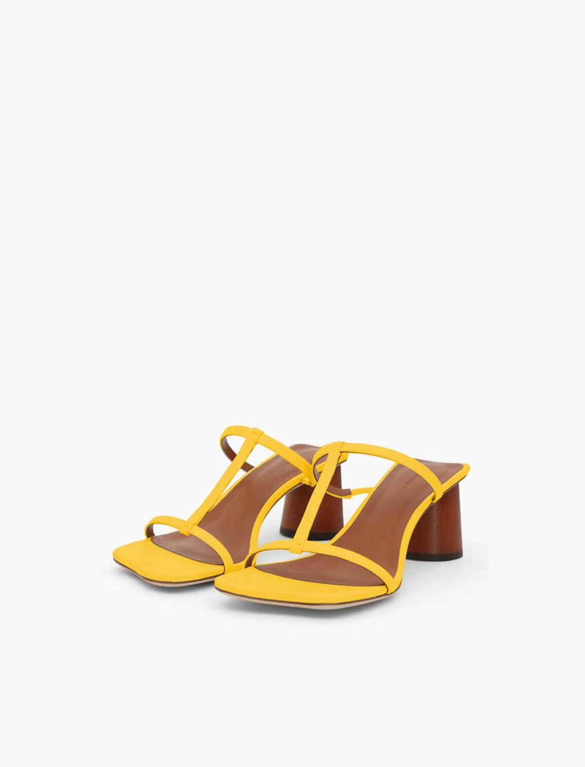 REJINA PYO Erin Leather Sandals In Yellow | CLOSET Singapore