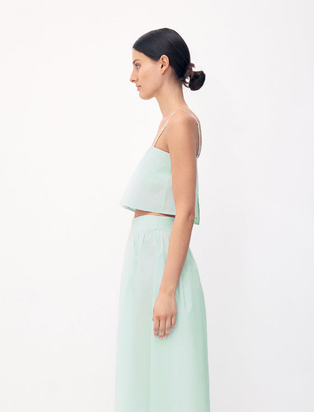 BIRD & KNOLL Eve Cotton Top in Mint