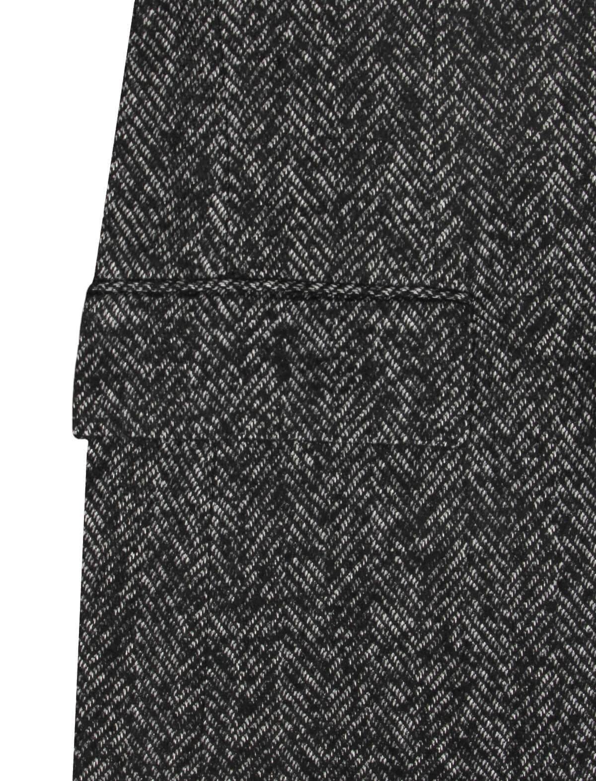 GABRIELE PASINI Single-Breasted Wool-Blend Blazer in Heather Grey/ Multi | CLOSET Singapore