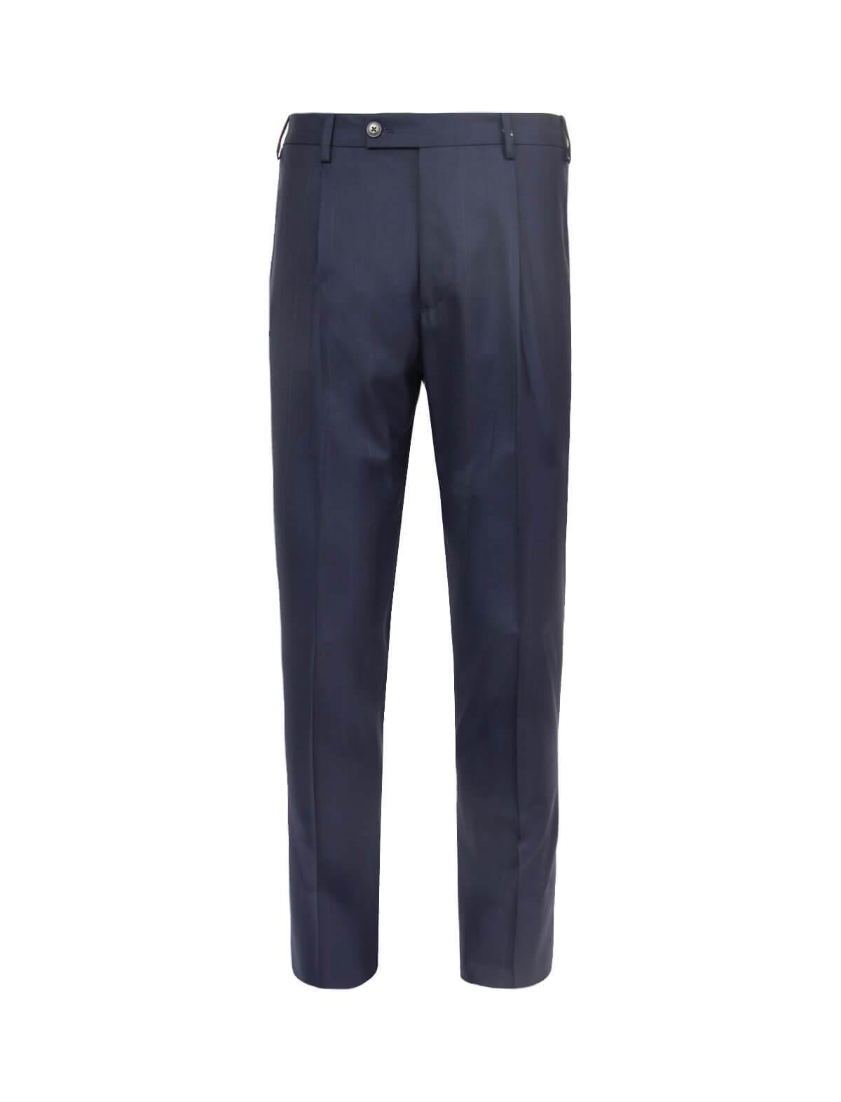 GABRIELE PASINI 2-Piece Lana Wool-Blend Twilled Suit in Navy Pinstripes | CLOSET Singapore