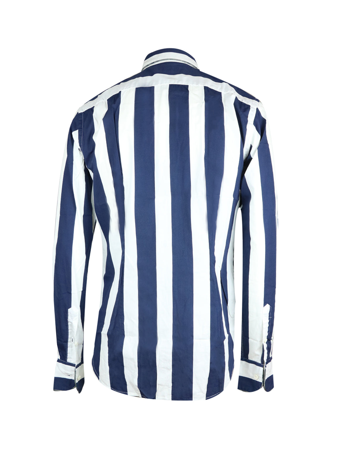 Gabriele Pasini Bold Striped Shirt in Navy/White