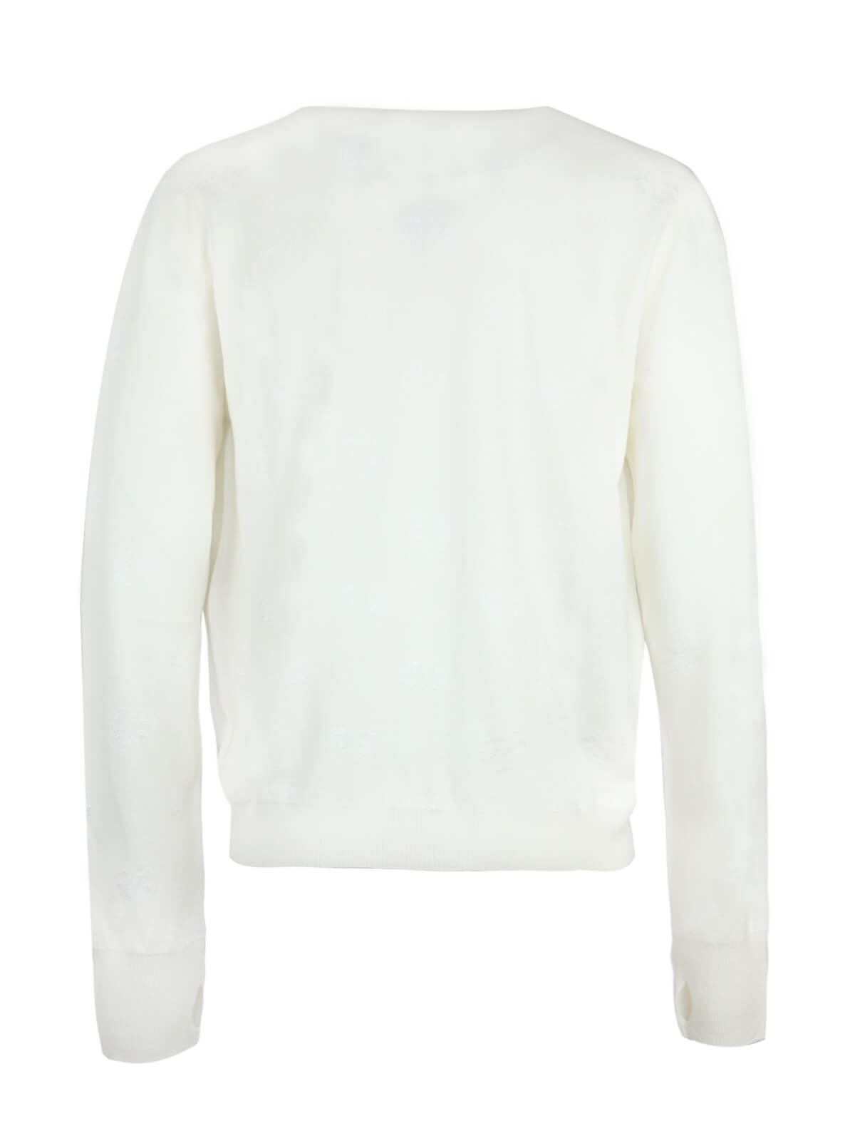 GABRIELE PASINI Knitted Wool-Blend Cardigan in White