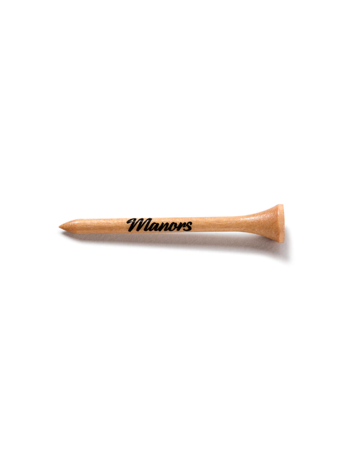 MANORS GOLF Branded Tees in Brown Wood