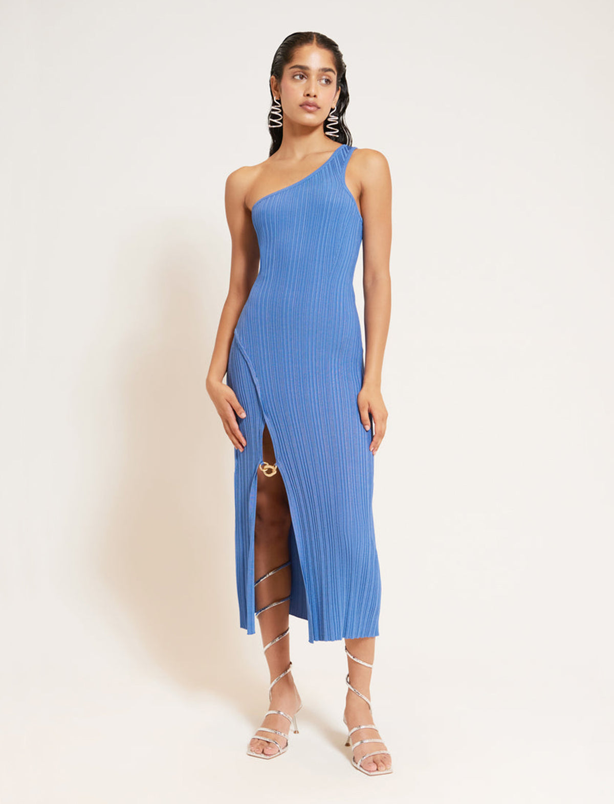 CULT GAIA Gracie Toga Knit Dress in Glacier