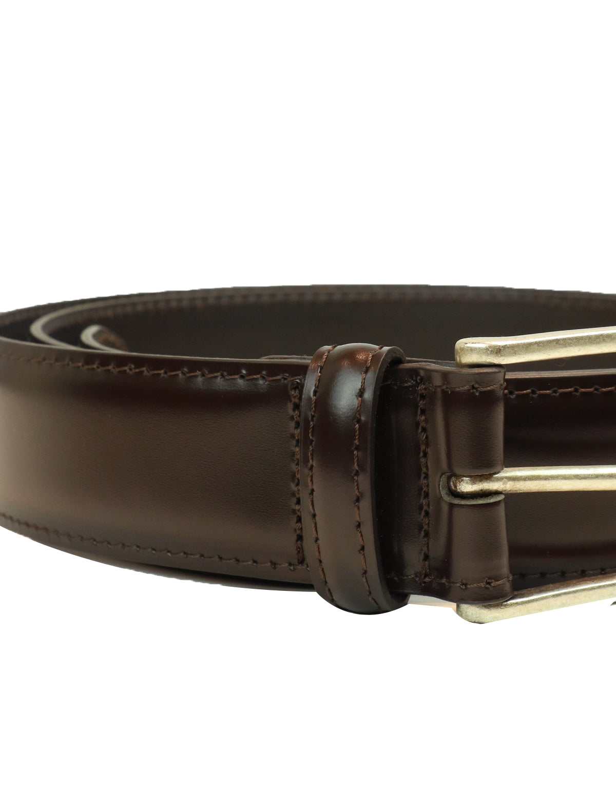 Andrea d'Amico Matte Calfskin Belt in Brown