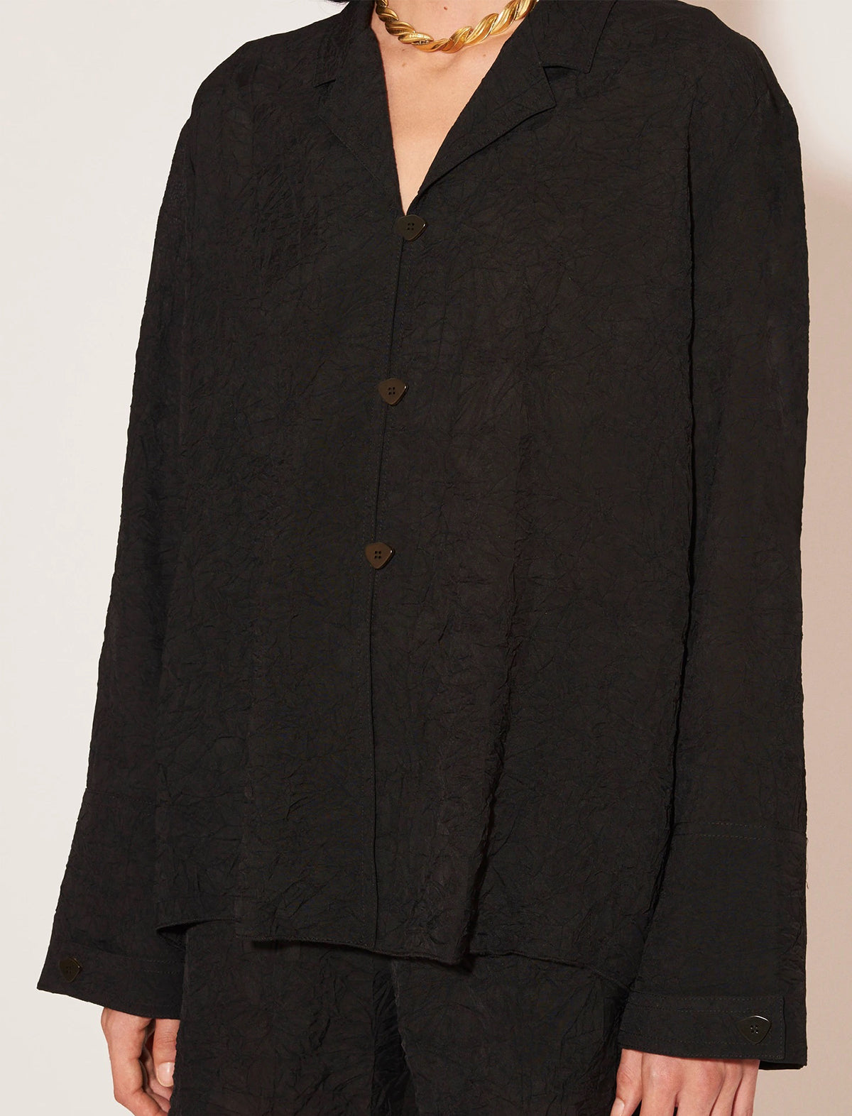 NANUSHKA Haina Shirt in Black