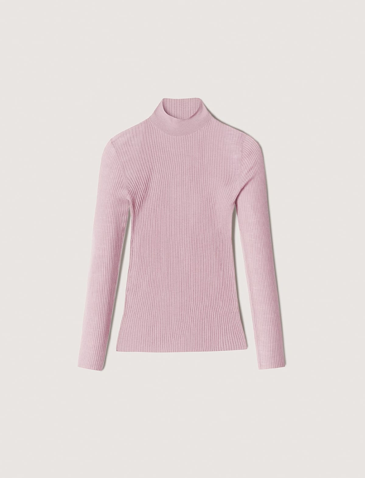 NANUSHKA Harri Merino Wool Turtleneck Top in Rose