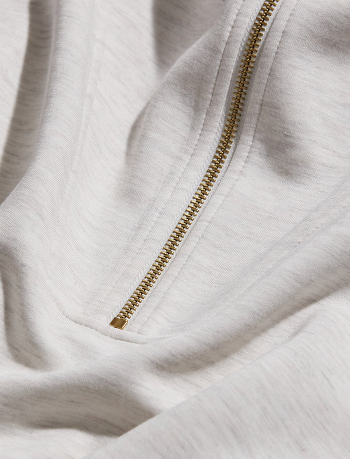 VARLEY Hawley Half Zip Sweat in Ivory Marl