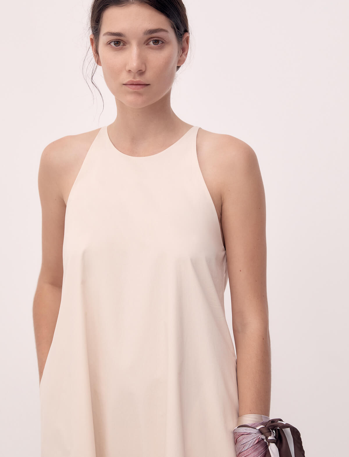 BIRD & KNOLL Hazel Cotton Dress In Coconut