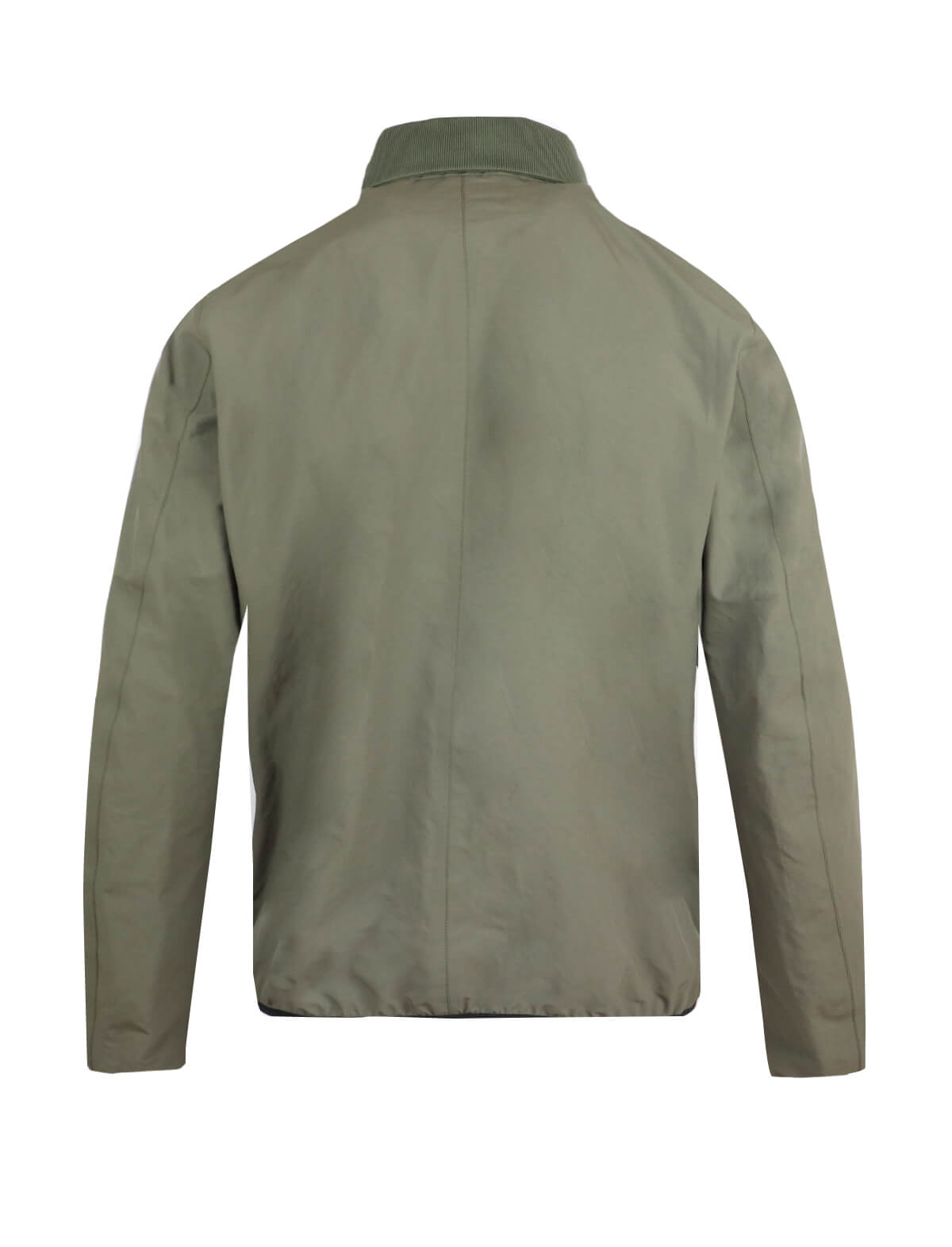 HERNO Plaster Zipped Bomber Jacket In Military Green
