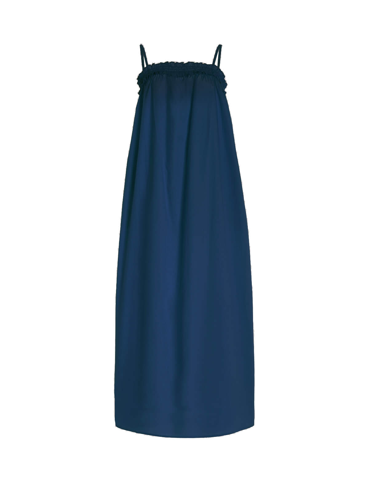 BIRD & KNOLL Ida Cotton Maxi Dress in Indigo