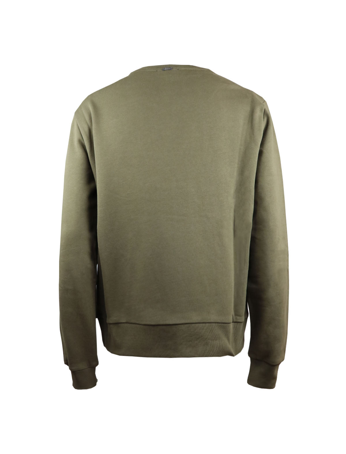 HERNO Cotton Sweater in Military Green