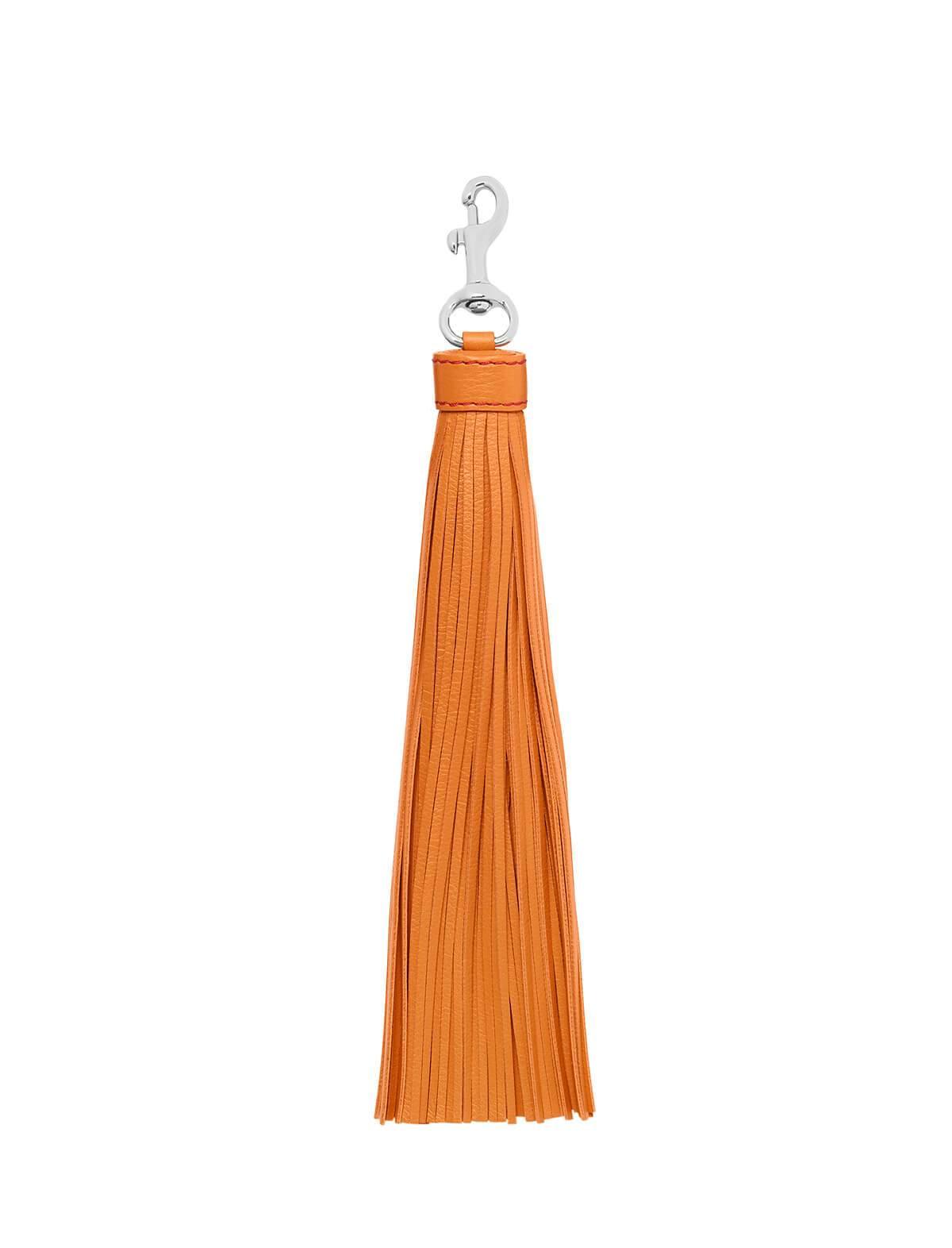 J&M DAVIDSON Fringe Tassel Charm In Orange | CLOSET Singapore