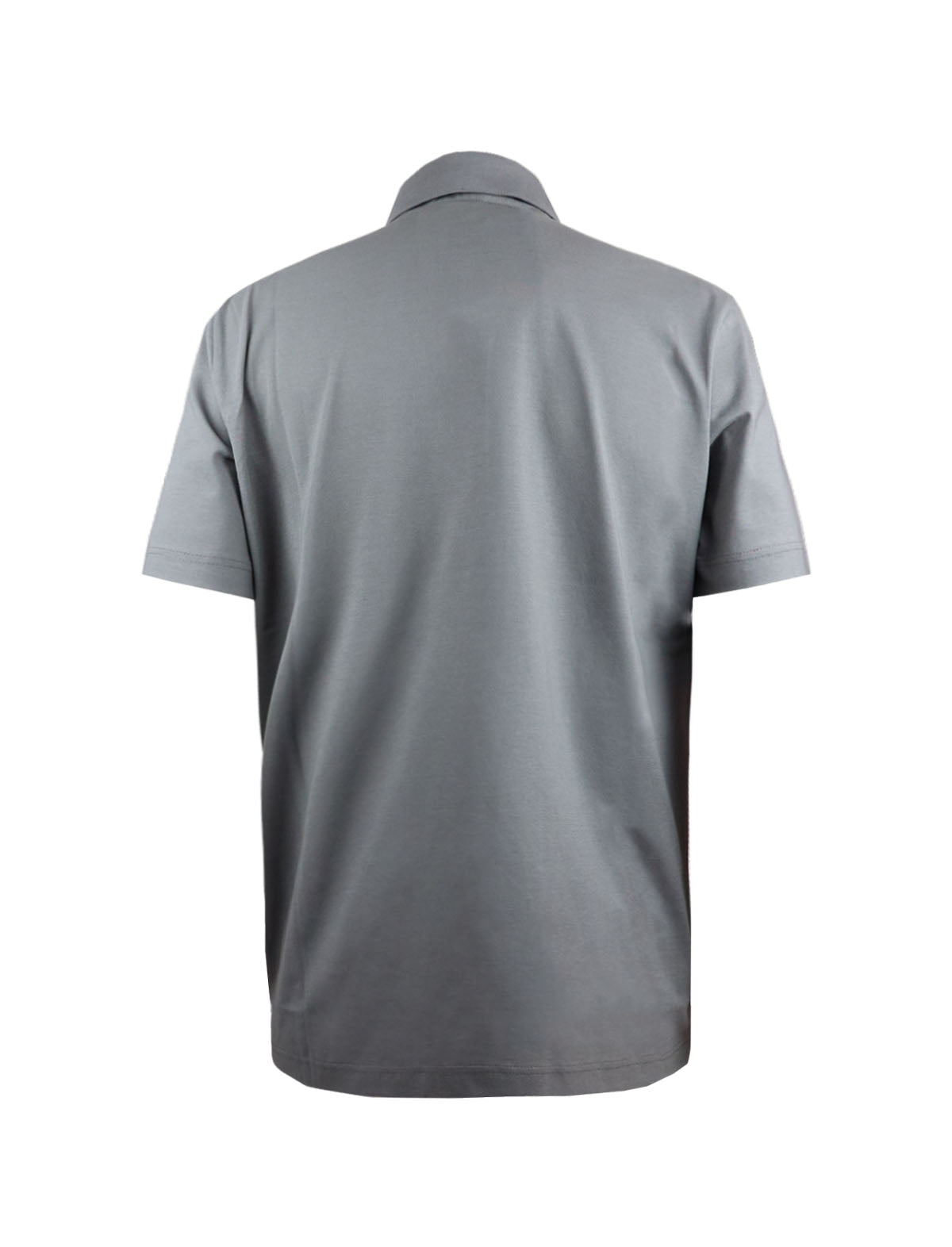 HERNO Jersey Crepe Polo Shirt in Fango