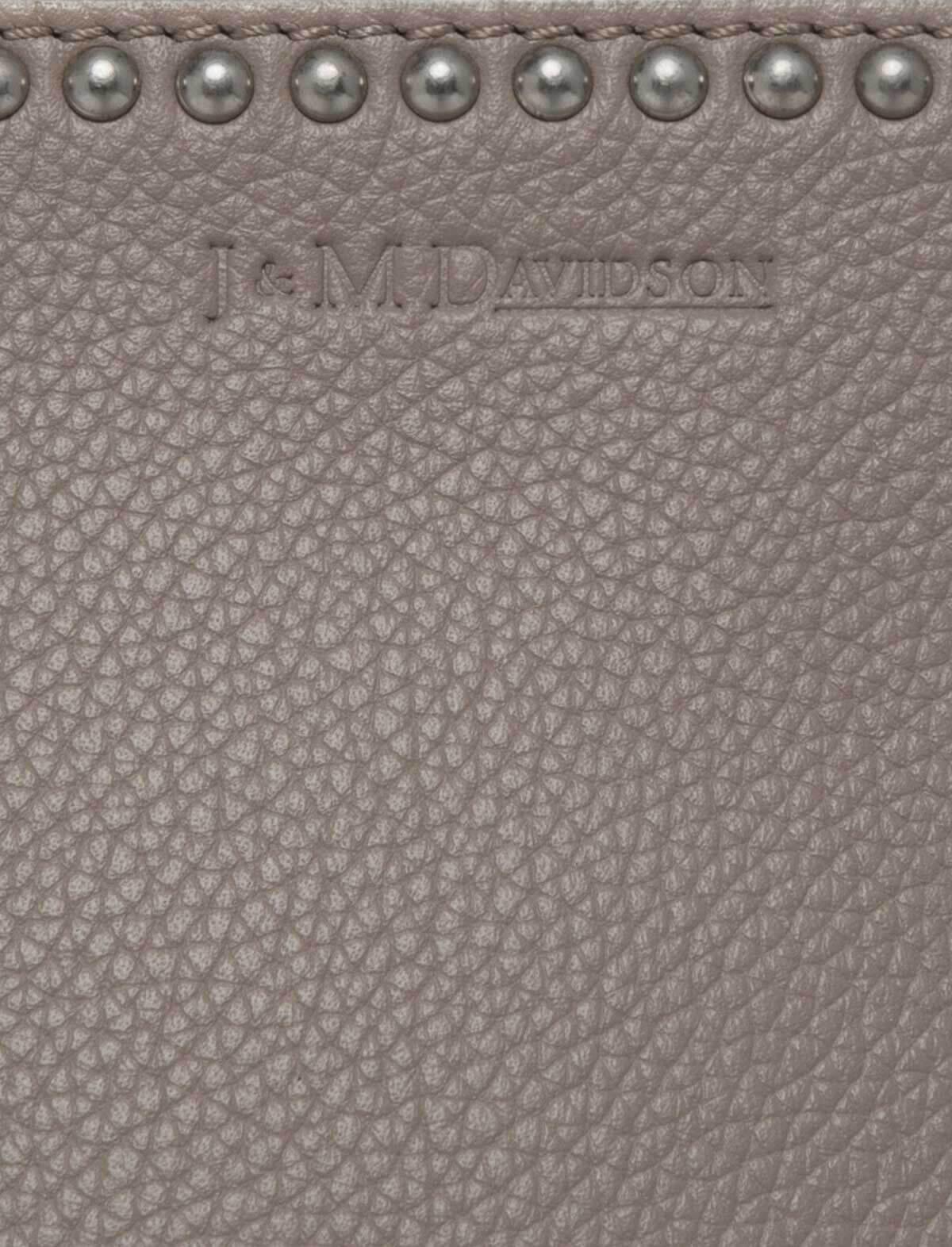 J&M DAVIDSON Large Bell With Studs In Warm Taupe | CLOSET Singapore