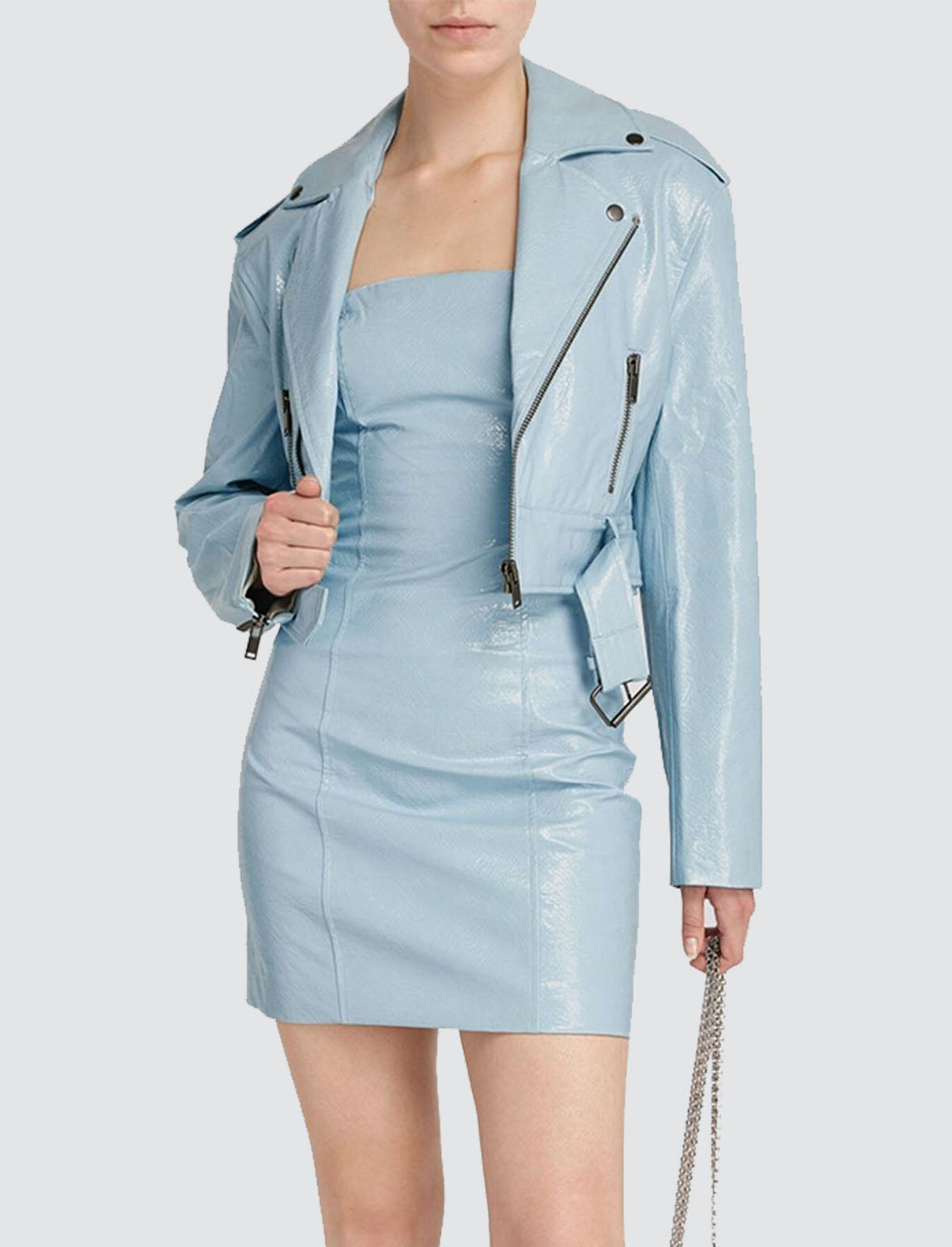 ROTATE Birger Christensen Jamie Jacket in Sky Blue