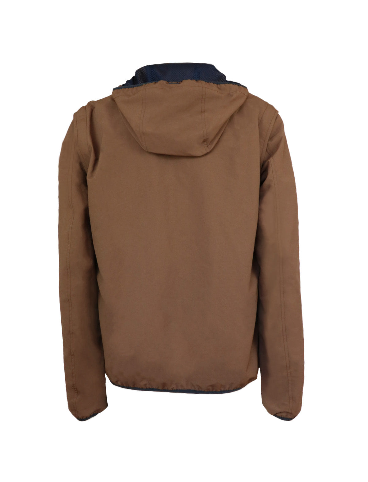 HERNO Zip-Out Plaster Bomber Jacket in Copper Brown