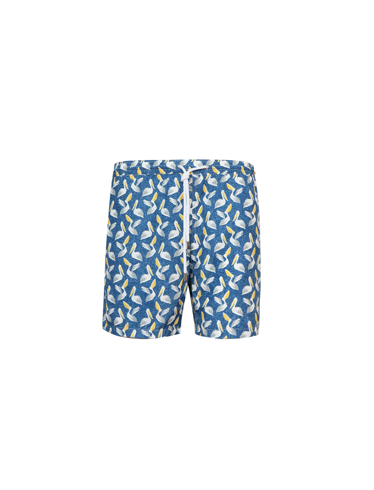 BARBA Napoli Swim Shorts in Blue Pelican Print