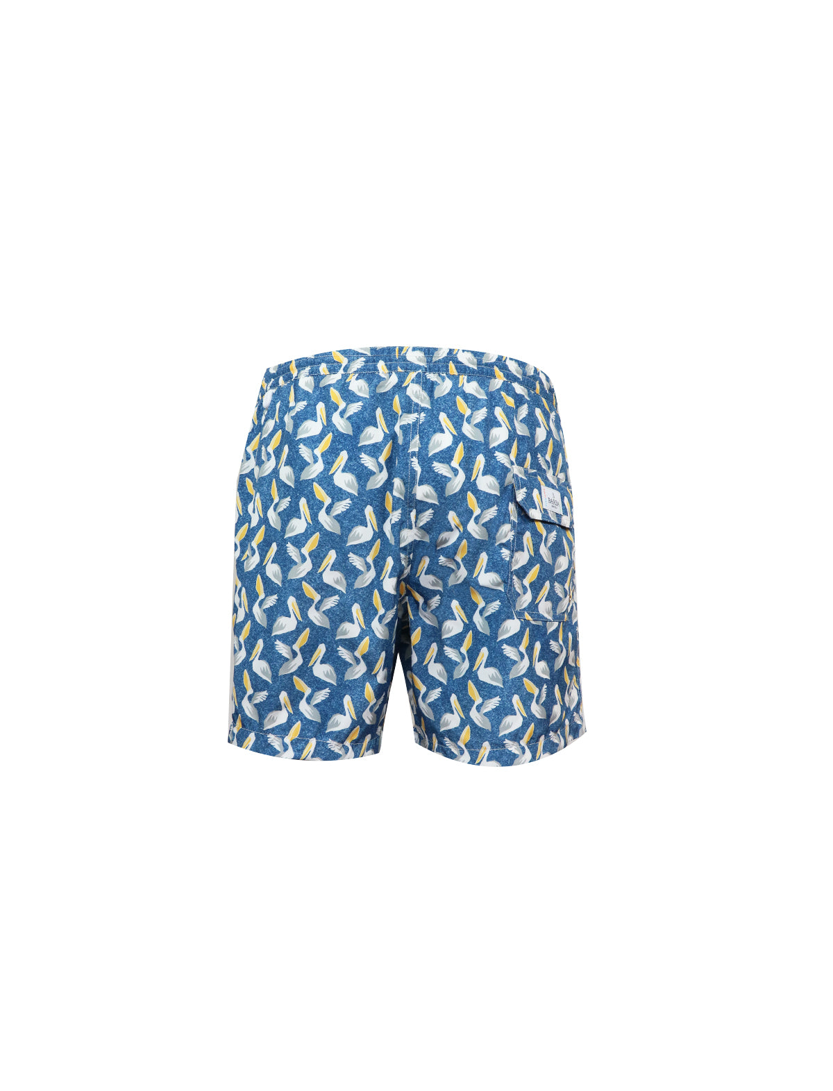 BARBA Napoli Swim Shorts in Blue Pelican Print