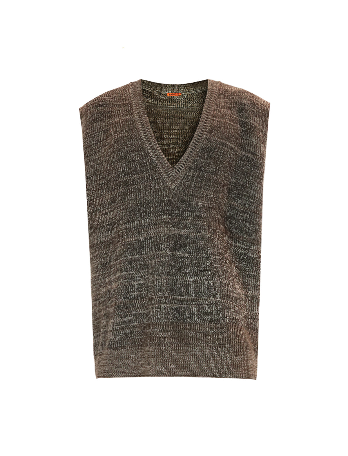 BARENA VENEZIA Oversized Wool-Blend Vest in Brown