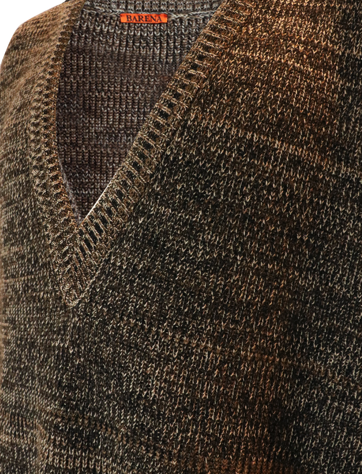 BARENA VENEZIA Oversized Wool-Blend Vest in Brown