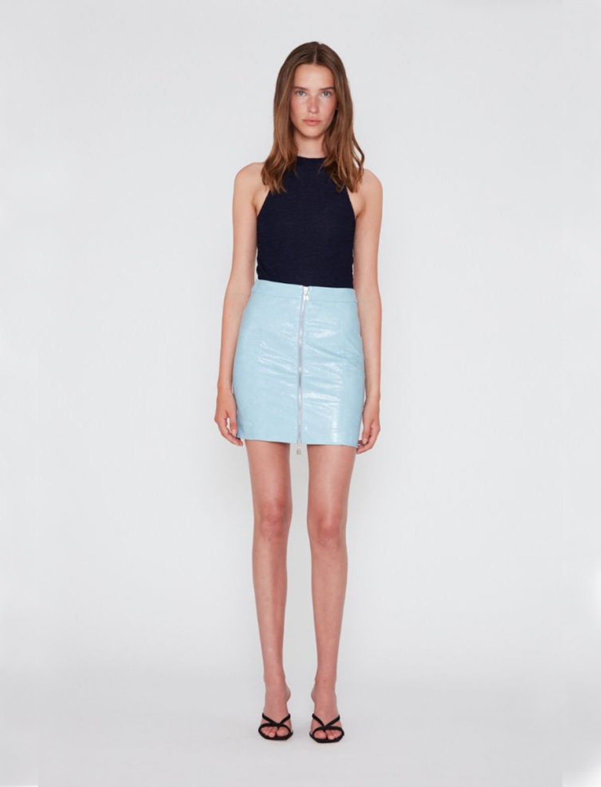 ROTATE Birger Christensen Kari Skirt in Sky Blue