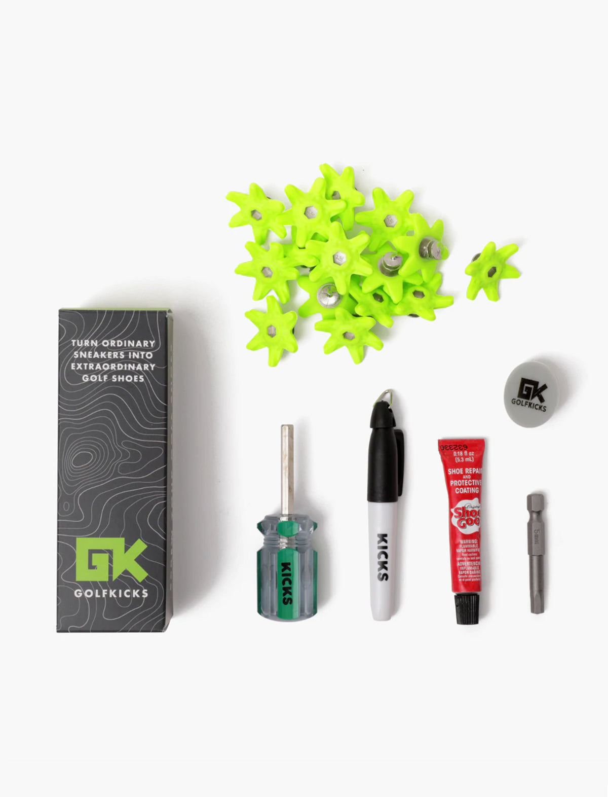 GOLFKICKS Traction Kit in Neon Green