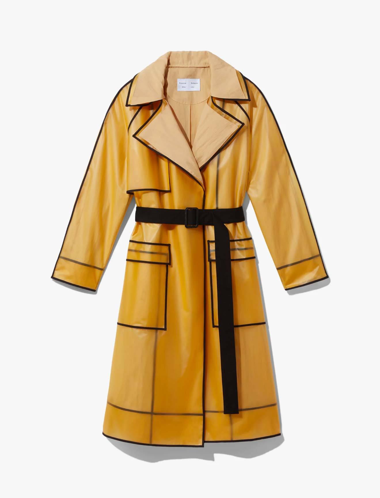 Belted Layered Rain Coat | CLOSET Singapore